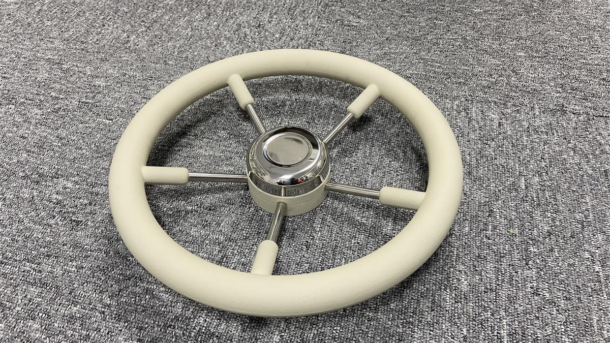 Andy Marine has introduced its latest white PU foam steering wheel