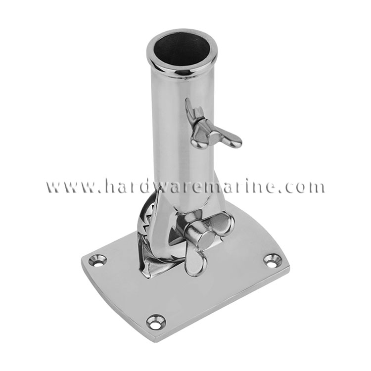 316 Stainless Steel Marine 180 degree Flag Pole Holder